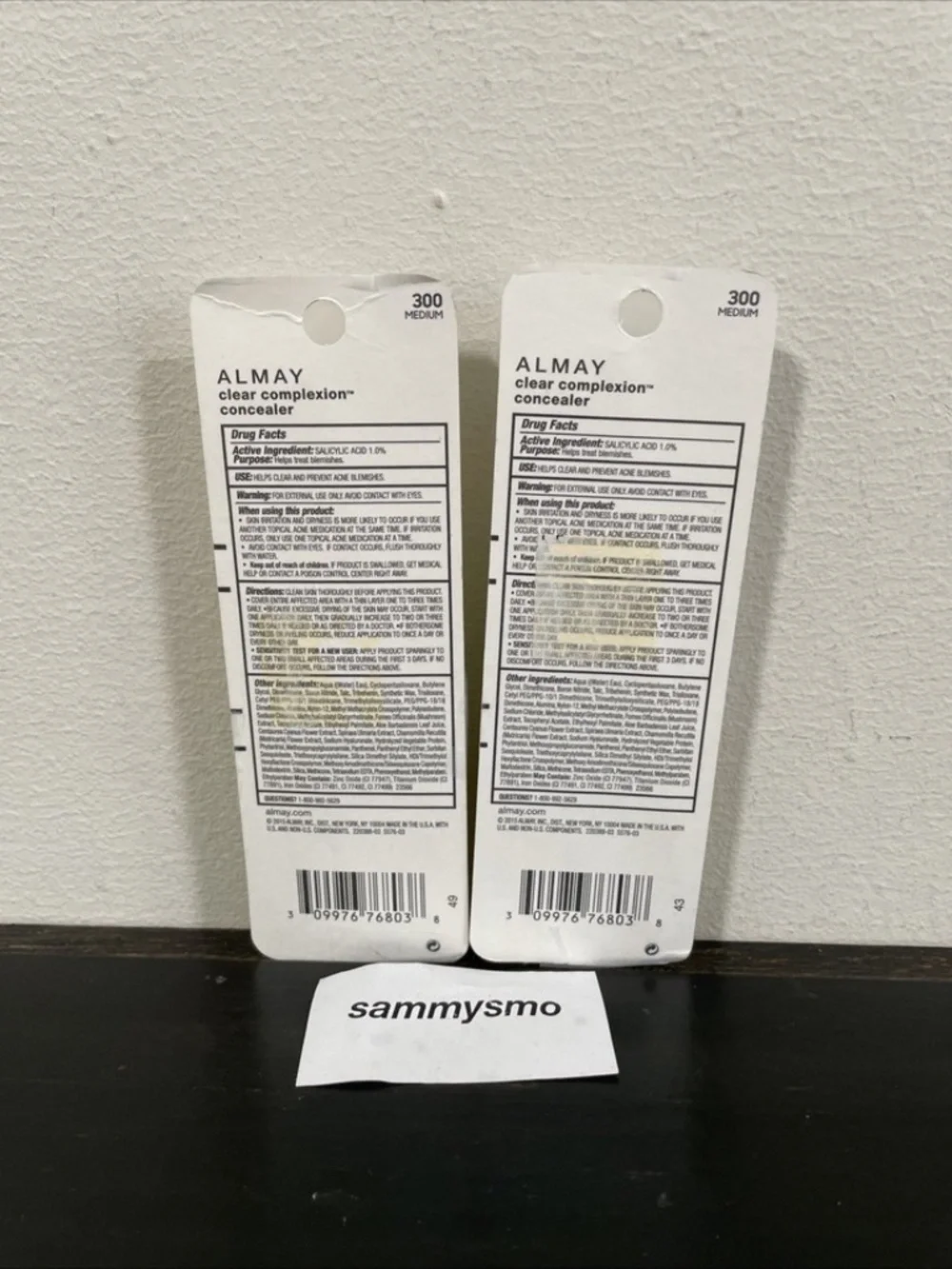 Almay Clear Complexion 4 in 1 Concealer 300 Medium 0.18 oz., x2
